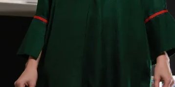Green Shawl Shirt with Detailing Paired with Matching Capri Pants – SHK-1036