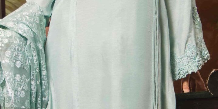 Korean Silk Ferozi Set – SHK-1144