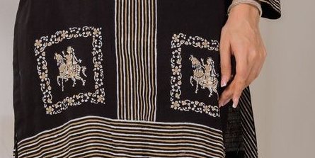 Black Monochrome Khaddar Set – SHK-1239