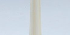 Ribbed Taper Pillar Candle