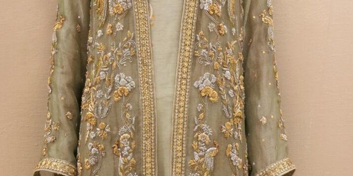 Maheen Sea Green Silk Set