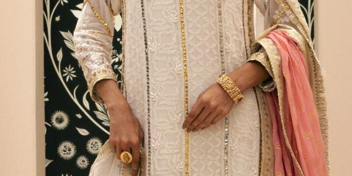 Zarmeen White Chikankari Dhaka