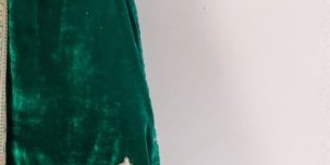 Nehal Emerald Velvet Gold Set