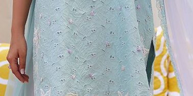 Noa Ice Blue Shirt and Dupatta