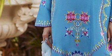 Nyssa Blue Shirt and Dupatta