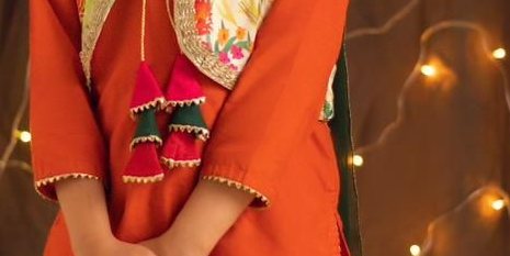 Tangy Orange – Dhoti / Tulip Pant Set