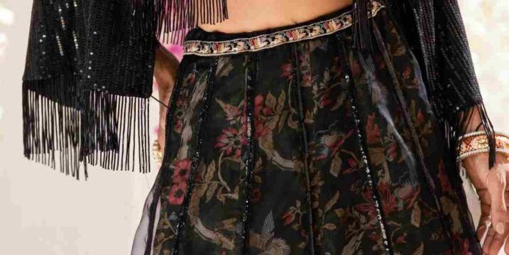 Arin Onyx Lehenga Set