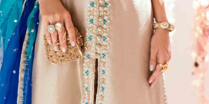 Rhea Gold Long Coat Set