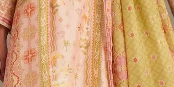 Eda Apricot Shirt And Dupatta