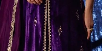 Amima Aubergine Shirt And Dupatta