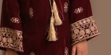 Maroon velvet Gharara (VMG25)