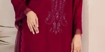 Layal Maroon 3-Piece