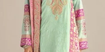Celadon Rosé Gulbahar Suit