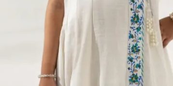 Ivory Peacock Anarkali