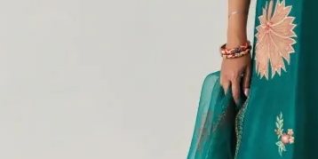 Emerald Green Silk Embroidered Tunic Set