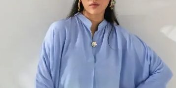 Aqua Ombre High-Low Tunic Co-ord Set