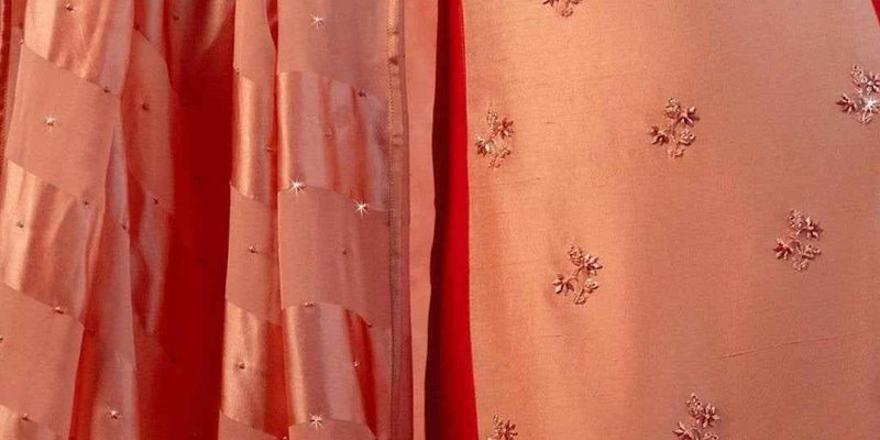 Coral Charm Rawsilk