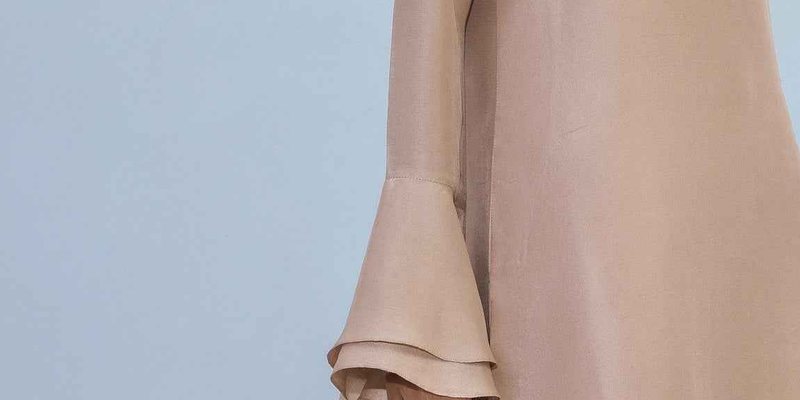 Cream Beige Silk