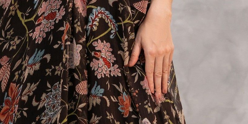 Mocha Bloom Kaftan