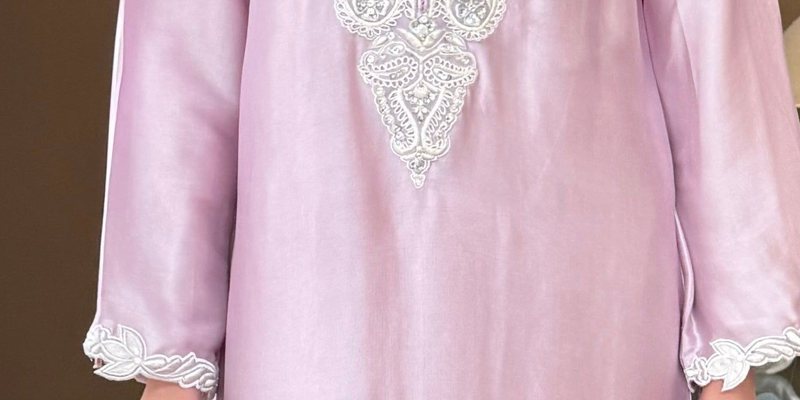 PETAL SILK KAFTAN SET