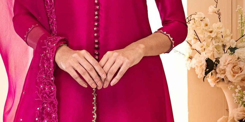 Ruby Pink Rawsilk