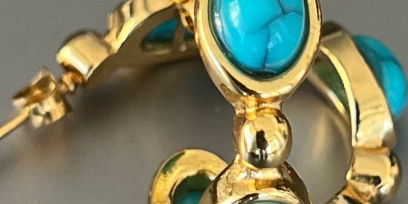 Turquesa hoops
