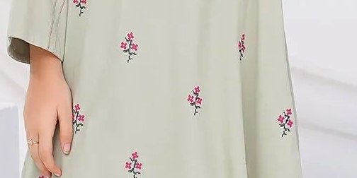 Boski Linen Embroidered 2 Pc Suit