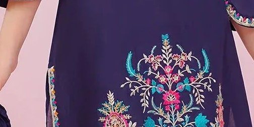 Cotton Embroidered 3 Pc Suit
