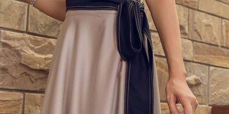 Long Skirt with Top Wrap
