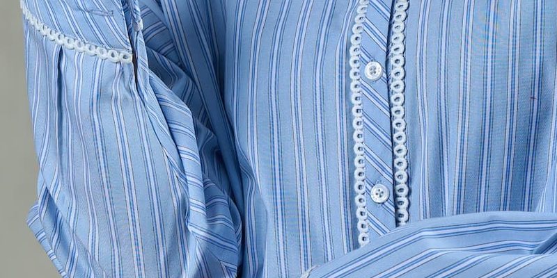 Blue Striped Poplin Shirt