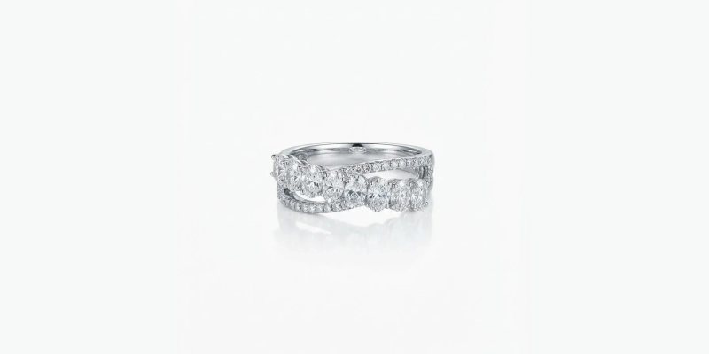 Luminous Cascade Ring