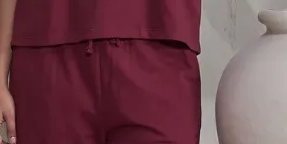 Maroon Jersey Co-ord Set