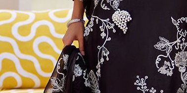 Reina Ebony Shirt and Dupatta