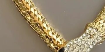 Snake Wrap Studded Necklace