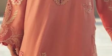 Nami Coral Silk Kaftan