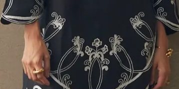 Serai Black Silk Kaftan