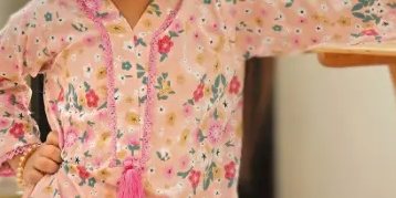 Peach kurta tulip