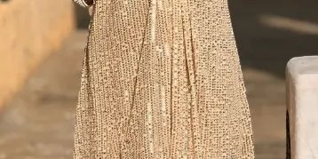 Soft Gold Sequin Kaftan