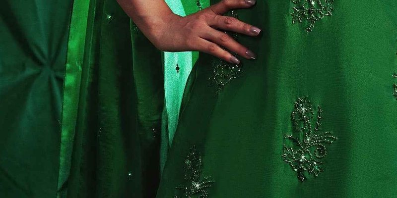 Emerald Opulence Rawsilk