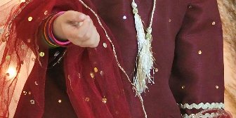 Mom4Little – Maroon Gharara Set – Silk & Janawar with net – 3 Piece