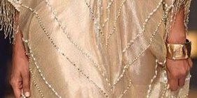 Sheer lame kaftan (DRS1059)
