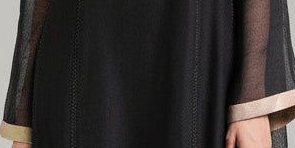 Black Chatta Patti Kalidaar Kurta and Trouser Set