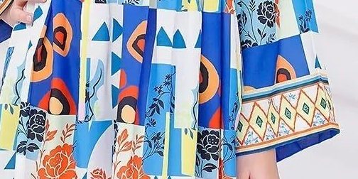 Digital Printed Poly Lawn Dress