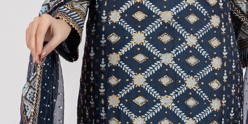 SAPPHIRE SHIRT WITH PANTS & DUPATTA AA 00817