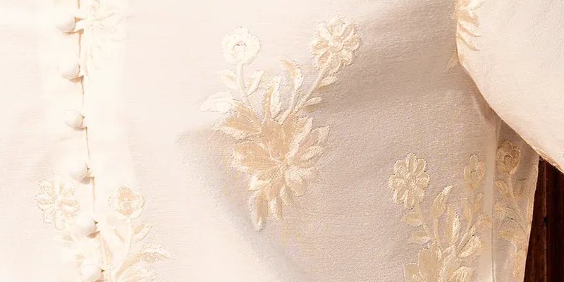 Cream White Embroidered Kurta & Farshi Shalwar Set